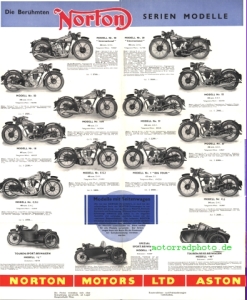 Preview: Norton Motorrad Prospekt  18 Seiten  1934  no-p34