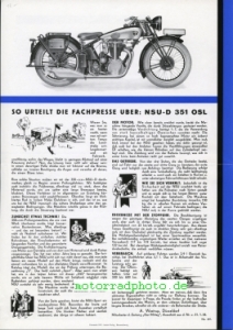 Preview: NSU Motorrad Prospekt  4 Seiten   1935  nsu-p35-1