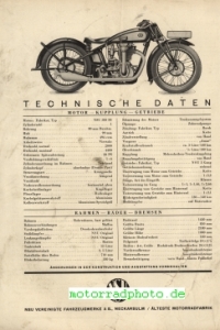 Preview: NSU Motorrad Prospekt  4 Seiten   1935  nsu-p35-2