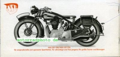Preview: NSU Motorcycle brochure  8 pages   1938   nsu-p38