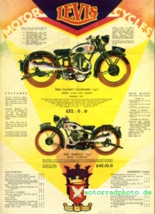 Preview: Levis Motorrad Prospekt  16 Seiten  1932    lev-p32