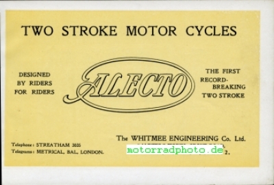 Preview: Alecto Motorrad Prospekt 16 Seiten 1923   alec-p23
