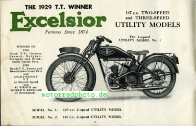 Preview: Excelsior GB Motorrad Prospekt 32 Seiten  1930   exe-gb-p30