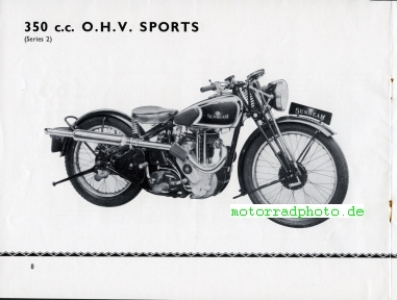 Preview: Sunbeam Motorrad Prospekt 30 Seiten  1937  su-p37