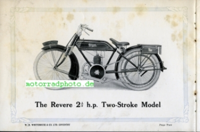 Preview: Revere Motorrad Prospekt 16 Seiten  1917    rev-p17