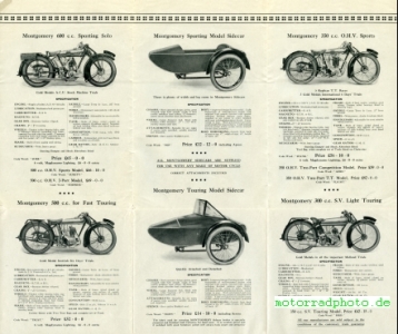 Preview: Montgomery Motorrad Prospekt  12 Seiten  1927  mont-p27
