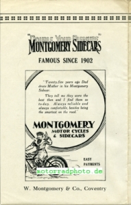 Preview: Montgomery Motorrad Prospekt  12 Seiten  1927  mont-p27