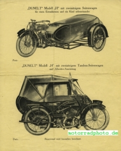 Preview: Dunelt Motorrad Prospekt  6 Seiten  1927   du-p27