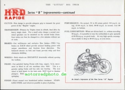 Preview: Vincent HRD Motorrad Prospekt 16 Seiten  1949   vin-p49