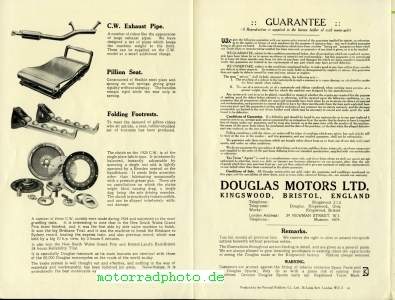 Preview: Douglas Motorrad Prospekt 6 Seiten 1925    dou-p25
