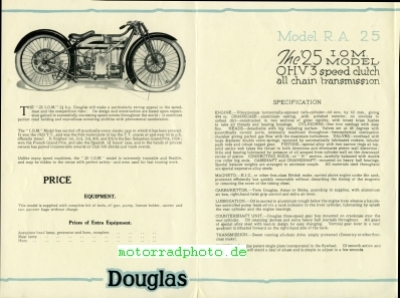Preview: Douglas Motorrad Prospekt 6 Seiten 1925    dou-p25tt