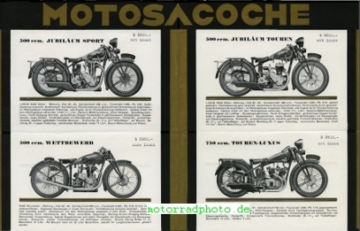 Preview: Motosacoche Motorrad Prospekt  8 Seiten 1931     mag-p31