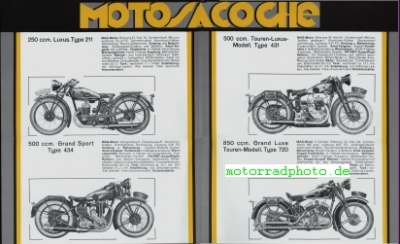 Preview: Motosacoche Motorrad Prospekt  8 Seiten 1937     mag-p37