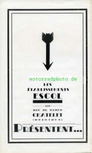 Preview: Escol Motorrad Prospekt   6 Seiten  1933    esc-p33