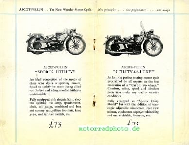 Preview: Ascot-Pullin Motorrad Prospekt 20 Seiten 1929   ascpu-p29