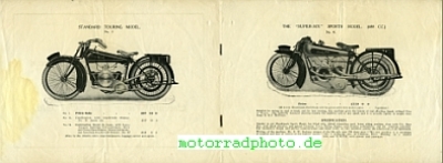 Preview: Coventry Victor Motorrad  Prospekt 8 Seiten  1922  covi-p22