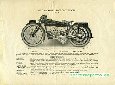 Preview: Coventry Victor Motorrad  Prospekt 8 Seiten  1922  covi-p22