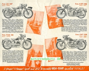 Preview: New Map Motorrad Prospekt  4 Seiten 1949   nema-p49