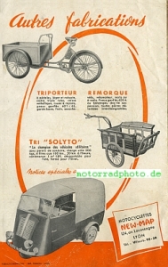 Preview: New Map Motorrad Prospekt  4 Seiten 1949   nema-p49