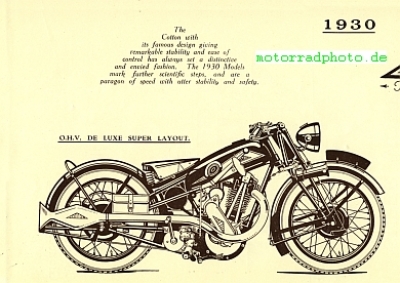 Preview: Cotton Motorrad Prospekt  8 Seiten   1930   co-p30