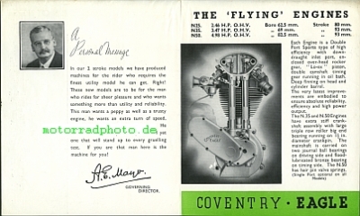 Preview: Coventry Eagle Motorrad Prospekt 8 Seiten  1937   coea-p37-2