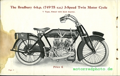 Preview: Bradbury Motorrad Prospekt  20 Seiten  1921     brad-p21