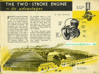 Preview: Francis Barnett Motorrad Prospekt 12 Seiten  1939     frba-p39