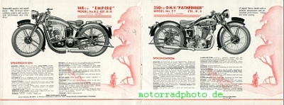 Preview: Excelsior GB Motorrad Prospekt 16 Seiten  1935   exe-gb-p35