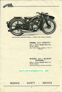 Preview: Coventry Eagle Motorrad Prospekt 22 Seiten  1935   coea-p35