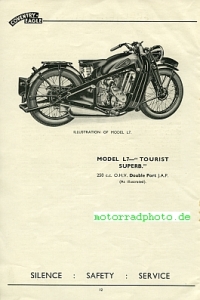 Preview: Coventry Eagle Motorrad Prospekt 22 Seiten  1935   coea-p35