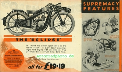 Preview: Coventry Eagle Motorrad Prospekt 8 Seiten  1932    coea-p32-2