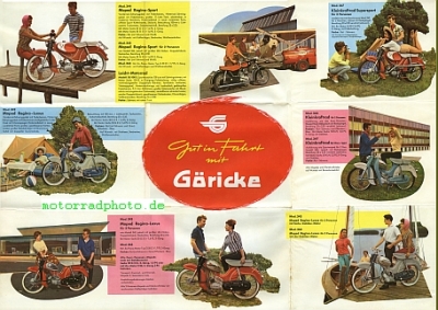 Preview: Göricke Moped und Fahrrad Prospekt  18 Seiten  1959  gö-p59