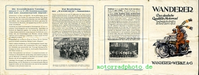 Preview: Wanderer Motorrad Prospekt 8 Seiten  1924  wa-p24