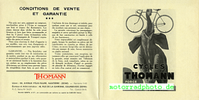 Preview: Thomann Motorrad + Fahrrad Prospekt 12 Seiten 1937    thom-p37