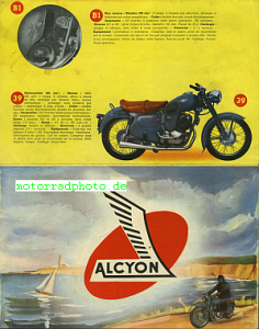 Preview: Alcyon Motorrad Prospekt  8 Seiten 1955    alc-p55