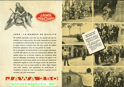 Preview: Jawa Motorrad Prospekt 8 Seiten 1953      jaw-p53