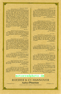 Preview: Roeder & Co Quadricycle Falt Prospekt  4 Seiten  1905   roed-p05