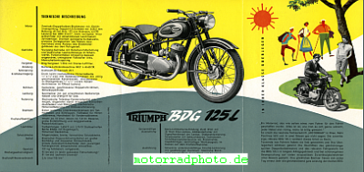 Preview: Triumph TWN Motorrad Prospekt 6 Seiten 1955   twn-p55-bdg125
