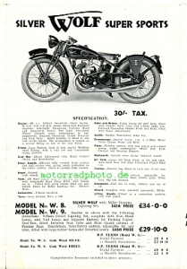 Preview: Wolf Motorrad Prospekt 14 Seiten  1932     wol-p32