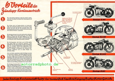 Preview: Zündapp Motorrad Prospekt  4 Seiten  1938   z-p38-2