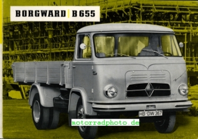 Borgward LKW Prospekt  LKW B655 4 Seiten  1959     bor-op59-655