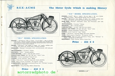 Preview: Rex - Acme Motorrad Prospekt 16 Seiten  1928  acm-p28