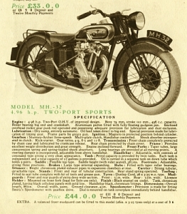 Preview: Raleigh Motorrad Prospekt  12 Seiten 1932   ral-p32