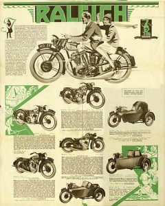 Preview: Raleigh Motorrad Prospekt  12 Seiten 1932   ral-p32