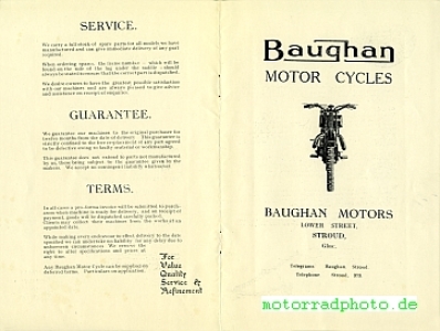 Preview: Baughan Motorrad Prospekt  10 Seiten  1935  baug-p35