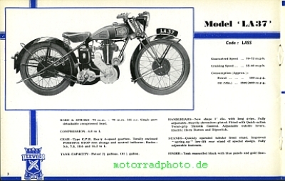 Preview: Levis Motorrad Prospekt  12 Seiten  1937   lev-p37
