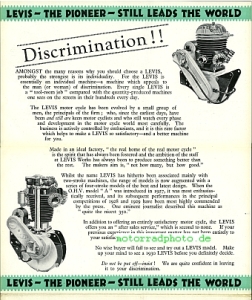 Preview: Levis Motorrad Prospekt  8 Seiten  1930    lev-p30
