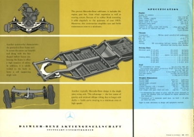 Preview: Mercedes Benz Prospekt  190D  4 Seiten  1958   mb-op58-190d-e