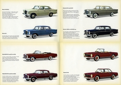 Preview: Mercedes Benz Prospekt 8 Seiten  1963   mb-op63-e