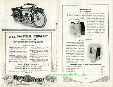 Preview: Royal Enfield Motorrad Prospekt 24 Seiten  1924  royen-p24